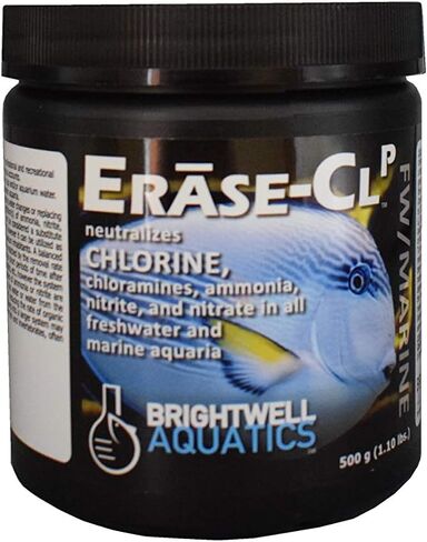 Brightwell Aquatics Erase CL P - يحيد الكلور والكلورامين والأمونيا والنيتريت والنترات في المياه العذبة وأحواض السمك البحرية، 250 مل in Kuwait