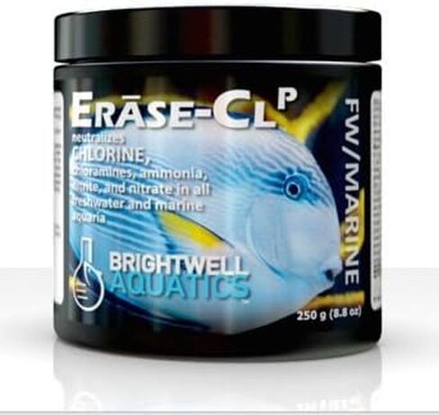 Brightwell Aquatics Erase CL P - يحيد الكلور والكلورامين والأمونيا والنيتريت والنترات في المياه العذبة وأحواض السمك البحرية، 250 مل in Kuwait