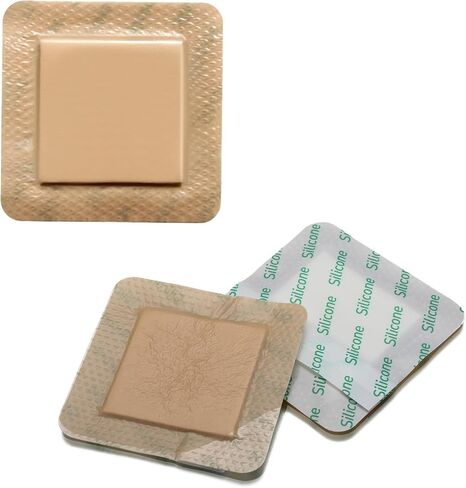 Silicone Foam Dressing 3x3 Inch with Border 10 Packs Adhesive Waterproof Wound Dressing Bandages for Wound Care High Absorbency Foam Pad Bandaid in Saudi Arabia
