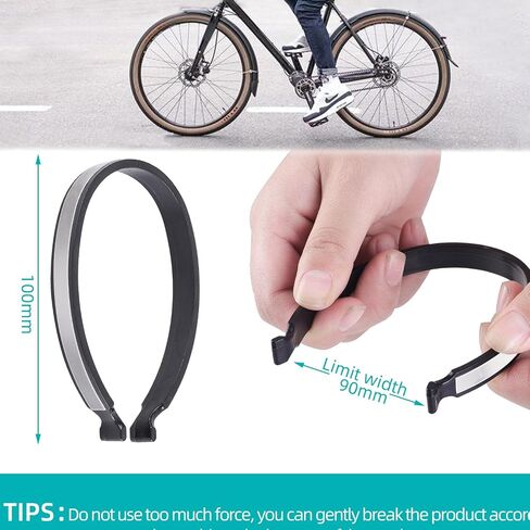 2PCS Cycling Trouser Clips Cycle Accessories, Bicycle Accessories for Men Women Runners, Universal Elastic Ankle Straps for Cycling Trouser Wrap Clip Reflective Gear Accessories Outdoor in Saudi Arabia