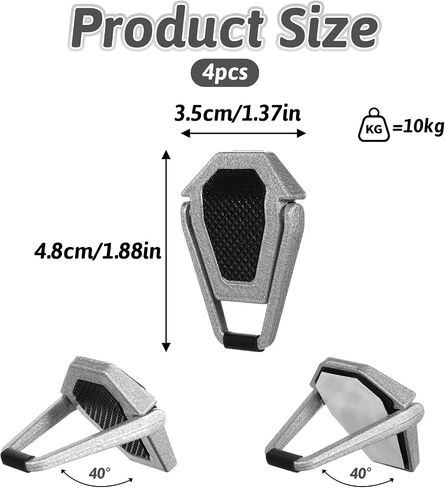 4Pcs Laptop Stand Portable, Laptop Mini Stand, Zinc Alloy Invisible Laptop Cooling Pad, Adjustable Lightweight Laptop Stand for Keyboard Stand Ergonomic Lightweight Laptop Desk Stand(4Pcs) in Saudi Arabia