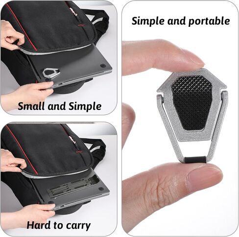 4Pcs Laptop Stand Portable, Laptop Mini Stand, Zinc Alloy Invisible Laptop Cooling Pad, Adjustable Lightweight Laptop Stand for Keyboard Stand Ergonomic Lightweight Laptop Desk Stand(4Pcs) in Saudi Arabia