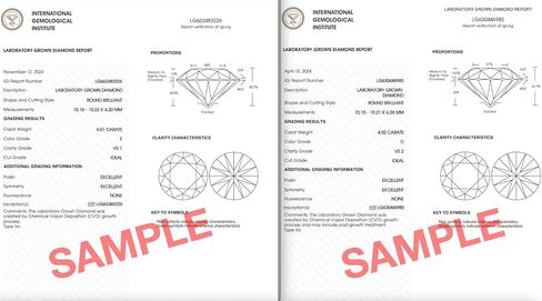 أقراط مرصعة بالألماس من IGI معتمدة من 1 إلى 1 1/2 قيراط D-E من الذهب الأبيض عيار 14 قيراط للنساء من الذهب الأبيض عيار 14 قيراط مع ظهر لولبي آمن من مجوهرات بيفرلي هيلز in Kuwait