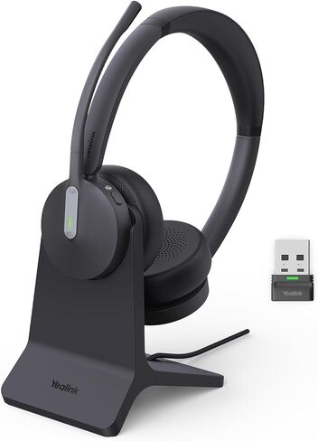 Yealink BH70 UC (NO Dongle) Wireless Bluetooth Headset with Microphone for Work, 35h Talking Battery Life, 3-Mic Noise Cancellation Headsets for Computer, 91g Lightweight Headphone for Open Office in Saudi Arabia