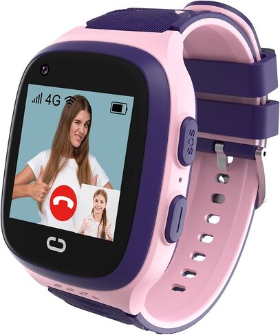 4G Kids Smart Watch Boys with GPS Tracker & Video Calling Kids Cell Phone Watch Age 5-12, One-Key SOS Call Voice Chat Camera Alarm Clock Touch Screen MathGame GPS Tracker Watch for Kids Gifts(Black) in Saudi Arabia