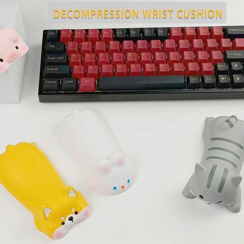 Cute Wrist Rest Mouse Keyboard Computer Elbow pad armrest,Decompression Memory Foam Wrist pad,for Desk Computer and Laptop wrst pad(White Rabbit) in Saudi Arabia