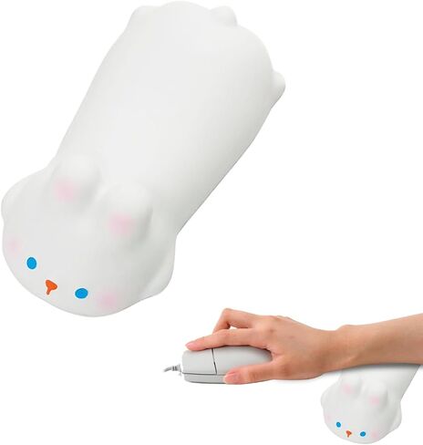 Cute Wrist Rest Mouse Keyboard Computer Elbow pad armrest,Decompression Memory Foam Wrist pad,for Desk Computer and Laptop wrst pad(White Rabbit) in Saudi Arabia