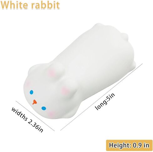 Cute Wrist Rest Mouse Keyboard Computer Elbow pad armrest,Decompression Memory Foam Wrist pad,for Desk Computer and Laptop wrst pad(White Rabbit) in Saudi Arabia