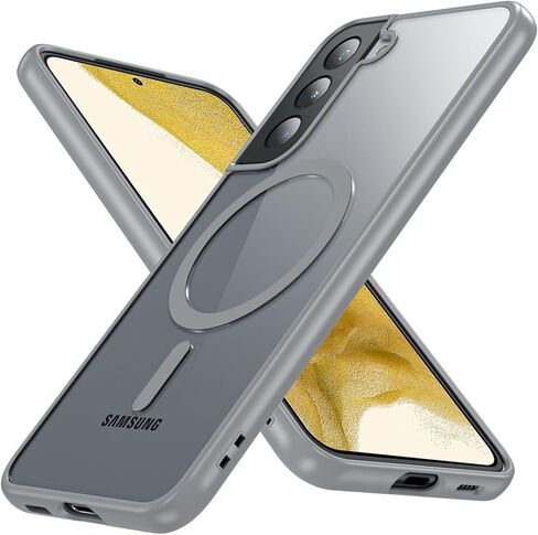 حافظة OWKEY لهاتف Samsung Galaxy A17 5G مع حامل، حافظة هاتف مغناطيسية مقاومة للصدمات مناسبة لغطاء Magsafe الشفاف غير اللامع لهاتف Samsung A17 5G/4G، أسود in Kuwait