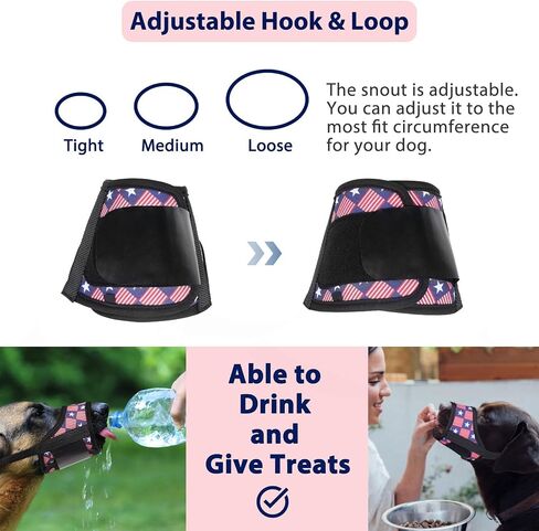 LUCKYPAW Dog Muzzle for Small Medium Large Dogs, Soft Muzzle for Dogs to Prevent Biting Chewing, German Shepherd Muzzle with National Flag Pattern and Hook and Loop, Allows Panting Drinking (L, Flag) in Saudi Arabia