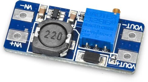 OSOYOO 10 قطع MT3608 DC-DC وحدة محول دفعة 2A قابلة للتعديل لوحة منظم الجهد الكهربي المدخلات 2.5 فولت - 15 فولت إلى 5 فولت - 20 فولت جهد الإخراج لاردوينو in Kuwait