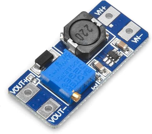 OSOYOO 10 قطع MT3608 DC-DC وحدة محول دفعة 2A قابلة للتعديل لوحة منظم الجهد الكهربي المدخلات 2.5 فولت - 15 فولت إلى 5 فولت - 20 فولت جهد الإخراج لاردوينو in Kuwait