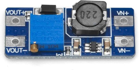 OSOYOO 10 قطع MT3608 DC-DC وحدة محول دفعة 2A قابلة للتعديل لوحة منظم الجهد الكهربي المدخلات 2.5 فولت - 15 فولت إلى 5 فولت - 20 فولت جهد الإخراج لاردوينو in Kuwait