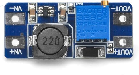 OSOYOO 10 قطع MT3608 DC-DC وحدة محول دفعة 2A قابلة للتعديل لوحة منظم الجهد الكهربي المدخلات 2.5 فولت - 15 فولت إلى 5 فولت - 20 فولت جهد الإخراج لاردوينو in Kuwait