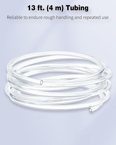 Pawfly Aquarium Airline Tubing 6.5 Feet Standard 3/16" Aquarium Tubing for Fish Tank Air Pump, Flexible Kink-Resistant Pure PVC Hose for Aquarium Garden Terrarium Pond in Saudi Arabia