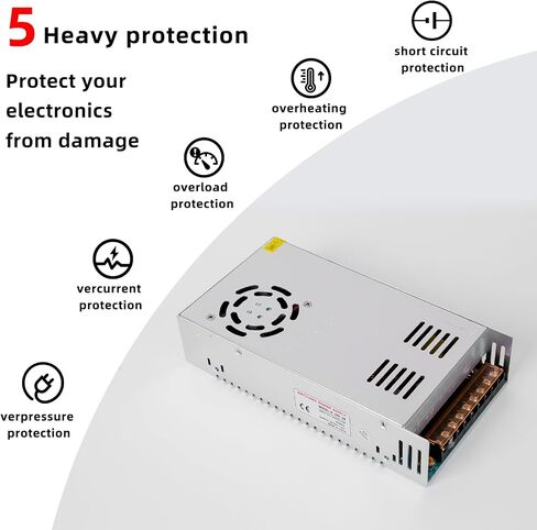 AC 110V/220V to DC 12V 15A 180W Universal Regulated Switching Power Supply, Power Supply Voltage Converter, LED Adapter Driver for CCTV, Radio, Camera, LED Strip Lights, 3D Printers and more. in Saudi Arabia