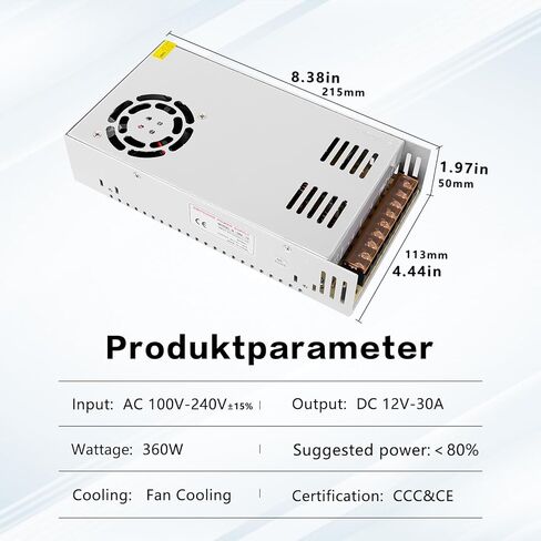 تيار متردد 110 فولت/220 فولت إلى تيار مستمر 12 فولت 15 أمبير 180 وات مزود طاقة تحويل منظم عالمي، محول جهد إمداد الطاقة، سائق محول LED لكاميرات المراقبة والراديو والكاميرا وأضواء شريط LED والطابعات ثلاثية الأبعاد والمزيد. in Kuwait