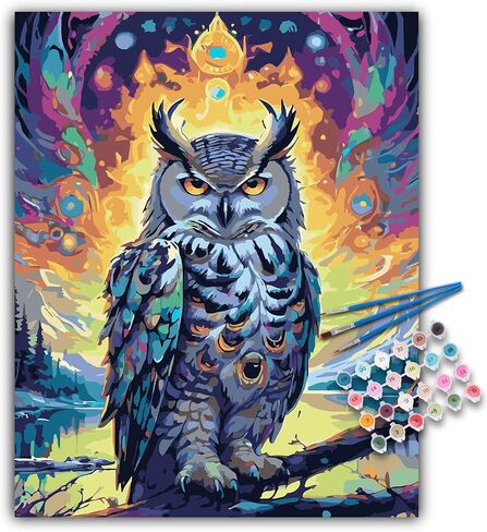Paint by Numbers Kit for Adults Beginner, Hummingbird Acrylic Adult Paint by Number Kits on Canvas, Hummingbird Watercolor Oil Paint by Number for Adults, Perfect for Home Decor Gift 16"x20" in Saudi Arabia
