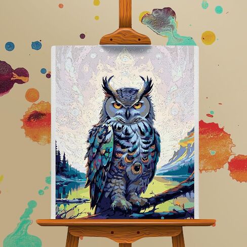 Paint by Numbers Kit for Adults Beginner, Hummingbird Acrylic Adult Paint by Number Kits on Canvas, Hummingbird Watercolor Oil Paint by Number for Adults, Perfect for Home Decor Gift 16"x20" in Saudi Arabia