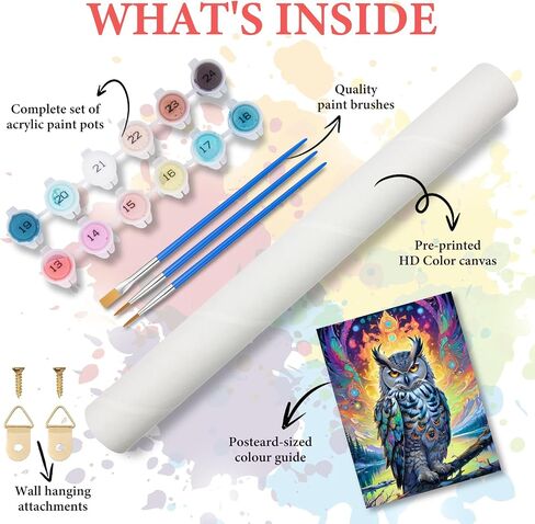 Paint by Numbers Kit for Adults Beginner, Hummingbird Acrylic Adult Paint by Number Kits on Canvas, Hummingbird Watercolor Oil Paint by Number for Adults, Perfect for Home Decor Gift 16"x20" in Saudi Arabia