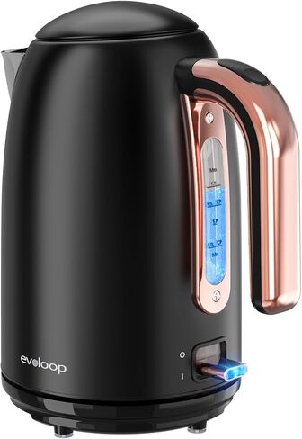 Electric Tea Kettle, 1500W /1.7 L Hot Water Kettle Electric, Retro Electric Kettle, Auto Shut-Off & Boil-Dry Protection, BPA Free, Stainless Steel Electric Teapot in Saudi Arabia