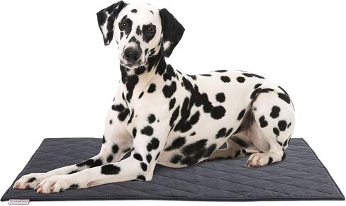 HOMBYS Chew Proof Dog Crate Pad Mat 18"x29", Upgraded Indestructible Training Fabric Pet Bed for Teething Puppy Who Chew Their Beds, Durable Kennel Pad for Dogs Cages in Saudi Arabia