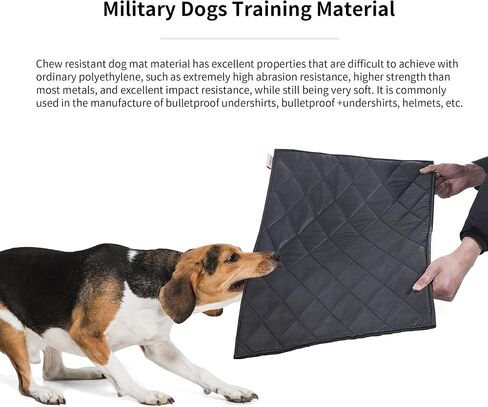 HOMBYS Chew Proof Dog Crate Pad Mat 18"x29", Upgraded Indestructible Training Fabric Pet Bed for Teething Puppy Who Chew Their Beds, Durable Kennel Pad for Dogs Cages in Saudi Arabia
