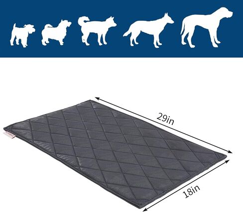 HOMBYS Chew Proof Dog Crate Pad Mat 18"x29", Upgraded Indestructible Training Fabric Pet Bed for Teething Puppy Who Chew Their Beds, Durable Kennel Pad for Dogs Cages in Saudi Arabia