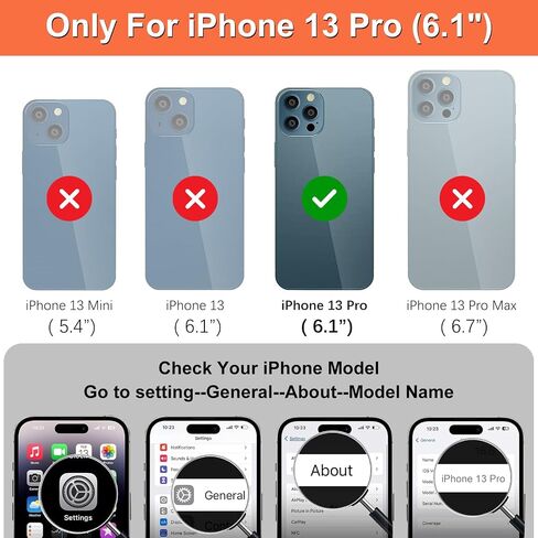 iCoverCase Compatible with iPhone 13 Pro Case with Card Holder, Wallet Phone Case for Women Men RFID Blocking PU Leather Protective Case 6.1 Inch (Beige Leopard) in Kuwait