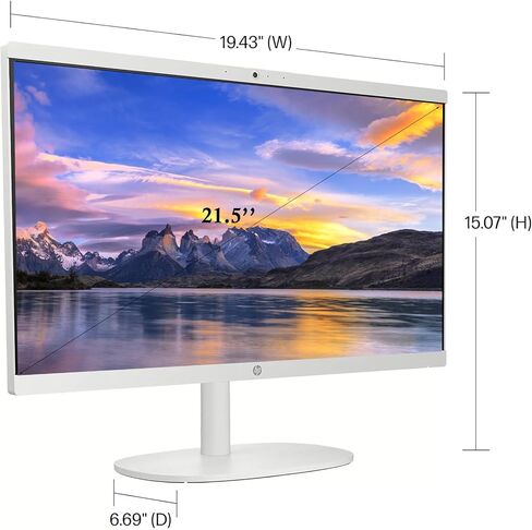 HP All-in-One Business Desktop, 21.5" FHD Display, Intel Celeron J4025, 32 GB RAM, 2 TB SSD, Intel UHD Graphics 600, Wi-Fi 6, Win 11 Pro, with Microsoft Office Lifetime License & Designed Mouse in Saudi Arabia