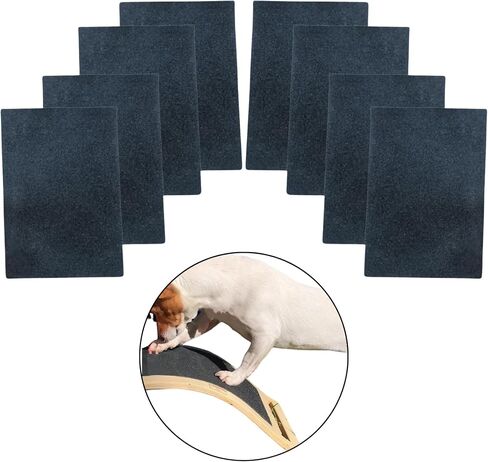 8-Pack 80-Grit Adhesive Replacement Sandpapers Sheets for Dog Nail Scratch Board, DIY, Sandpaper Sheets. in Saudi Arabia