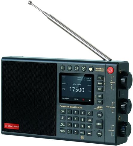 LC90 WIFI/4G Multi-Band Smart Internet Radio Portable AM/FM,Longwave & Shortwave Radio Receiver with SSB (Single Side Band),Bluetooth, Card choyoung,All World Radios，Digital Radio in Saudi Arabia