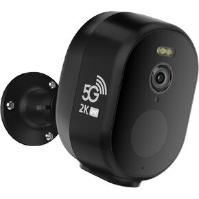 Security Cameras Wireless Outdoor, 2K/3MP QHD Home Security System 4-Cam Kit with 130°-Wide View, Night Vision, Spotlight,IP65 Waterproof, Support Alexa,2.4GHz & 5GHz WiFi,Cloud/SD (C363-B-4PC)