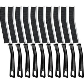 Hard Bristle Crevice Cleaning Brush - PXIRQ Multifunctional Corners Gap Cleaning Brush, Crack Cleaner Tools for Housekeeping, Home, Kitchen, Window, Sink, Faucets, Shower, Toilet, Grout (10 Pcs)