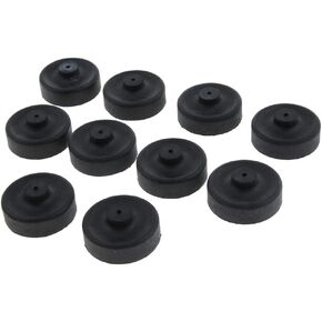 10pcs Rubber Cup Parts Diaphragm Air Pump for Aquarium Fishing Pump Replace, Black, 2
