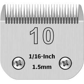10# Pet Dog Clipper Blade, Compatible with Andis Dog Clippers, Size: 10#;1/6-Inch Cut Length. 1Pc.