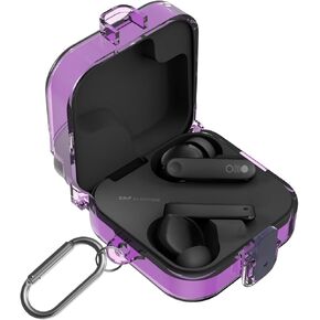 [Secure Lock] Clear Case for CMF Buds Pro 2 Case Cover, Soft TPU Protective Earbuds Case, Only Compatible with CMF Buds Pro 2, Headphones Case with Carabiner Accessories Set(Clear)
