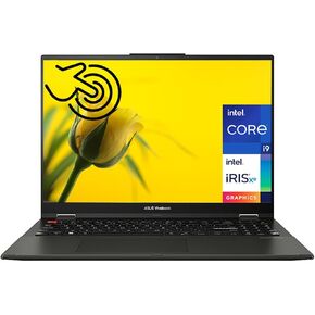 Asus 2023 Newest VivoBook S Flip Laptop, 16" WUXGA Touchscreen, Intel Core i9-13900H(14-core), 16GB RAM, 4TB SSD, Intel Iris Xe Graphics, HD Webcam, USB-A&C, HDMI, Windows 11 Home