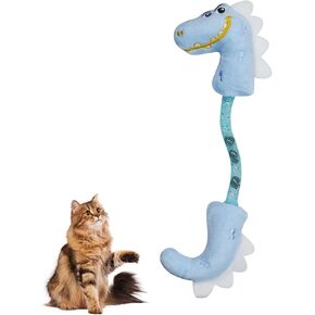 Andiker Cat Catnip Toy，26.5cm Cat Plush Toy with Silvervine Fruit in Spring for Cats and Kittens (Blue) in Kuwait