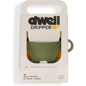 Verve Dwell Dripper Pour Over Coffee Maker Set, Non-Electric Coffee Dripper, Manual Brew Maker (Black)