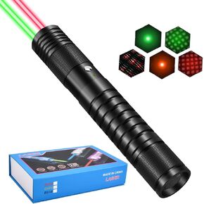 EDC Pen Light, Green and Red Laser Pointer, Rechargeable LED Flashlight with Laser Pointer for TV/LED/LCD Screens Presentation Office, Outdoor Uses, Adventure, Professional Business Gifts