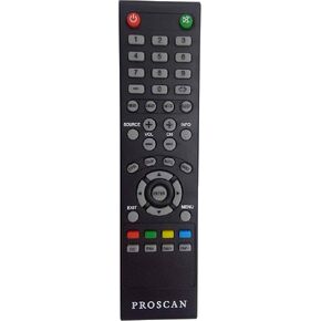 Remote Control Replacement for PROSCAN TV PLDED4017, PLDED4016A-D, PLDED3996A-E, PLDED3273A-E, PLDED5066A-B, PLDED5068A-D, PLED5529A-G
