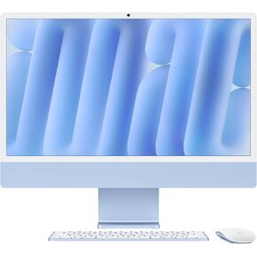 Apple 2024 iMac All-in-One Desktop Computer with M4 chip with 8-core CPU and 8-core GPU: Built for Apple Intelligence, 24-inch Retina Display, 16GB Unified Memory, 256GB SSD Storage; Blue in Kuwait