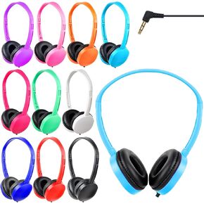 Kids Headphones Bulk 15 Pack for School Classroom School Student Children Toddler Boys Girls Teen,Computer Earphones Class Set of Headphones for Students Multi Color