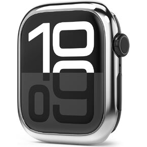 Ringke Bezel Styling [Stylish Stainless Steel Frame] Compatible with Apple Watch Series 10 Case (42mm), Anti Scratch Cover Designed for Apple Watch 10 42mm - 42-01 (ST) Silver