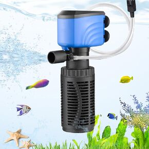 Aquarium Filter, 100-300 Gallon Fish Tank Filter, 660 GPH Internal Turtle Tank Filter for Large Tanks & Small Ponds, Suitable for Saltwater & Freshwater