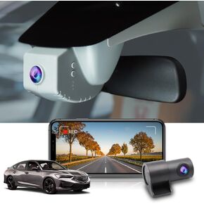 Fitcamx 4K Dash Cam Compatible with Acura Integra 2023 2024 2025 (Black), Integrated OEM Look, 2160P UHD Video, Built-in WiFi & APP, Loop Recording, Gravity Sensor, Plug & Play, 64GB Card