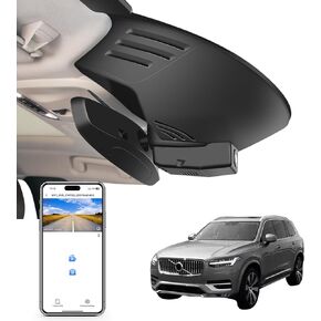 Front 4K & Rear 1080P Dash Cam Custom for Volvo XC90 2023 2024 2025(Model B),B5 B6 T8,Integrated OEM Look,UHD 2160P Video,WiFi & App, Loop Recording, Easy to Install,128GB Card