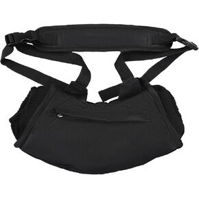 Football Hand Warmer Pouch Hand Muff Football Warming Pouch Black Handwarmer Pouch with Zipped Pocket and Adjustable Strap for Outdoor Sports Football Baseball Hiking Camping