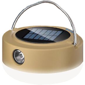 LED Lantern, Solar Camping Lantern, Outdoor Camping lamp, Waterproof Tent lamp, for Power Outages, Emergency situations, Hurricanes, Home, Hiking (USB Cable Included)，5 Light Mode (Black)